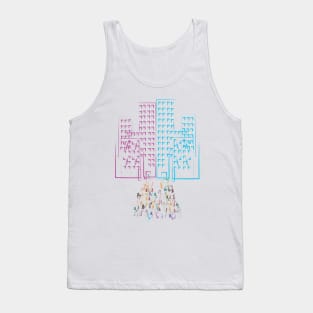 colorful district building Tank Top